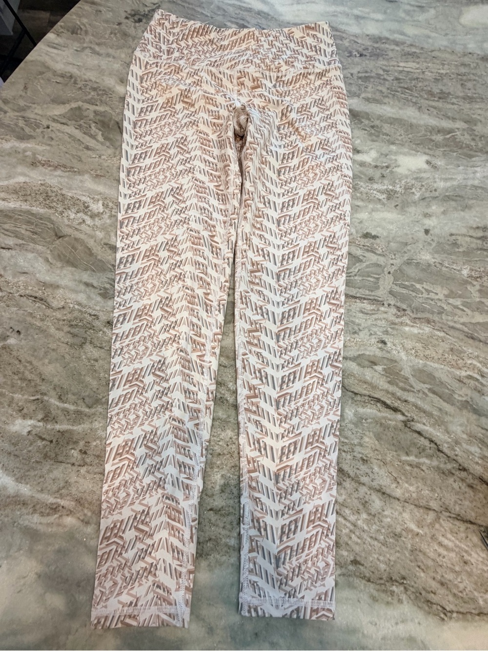 Victoria Sport Pink Geometric Print Leggings Medium Workout Pants